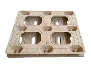 Palet de madera moldeada de doble cara