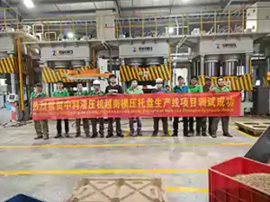 ZK Hydraulic Finaliza con Éxito la Instalación de la Mayor Línea de Producción de Palets Moldeados en Vietnam